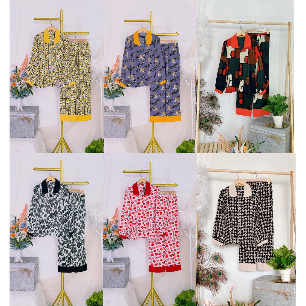 (PART 2) BỘ LỤA MANGO DÀI CỔ SEN (HÀNG CAO CẤP)