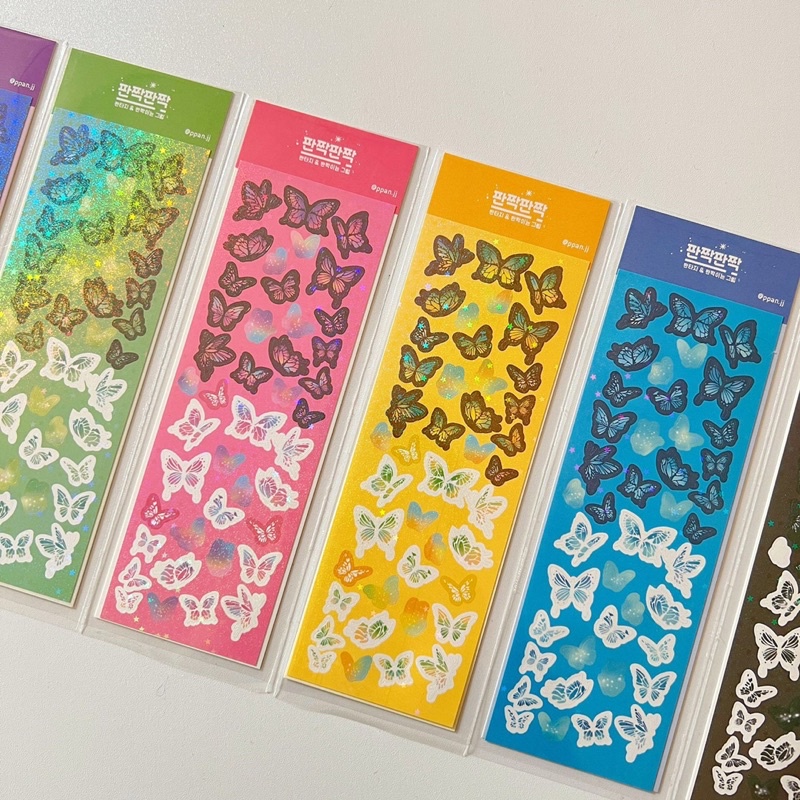 Sticker butterfly bling bling _hình dán trang trí top,card