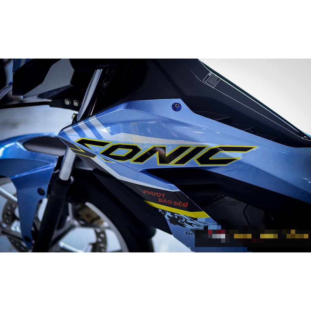 Tem trùm sonic xanh ngọc phiên bản mới màng bóng