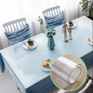[1 TẤM - KÍCH THƯỚC 120cm x 80cm x 1mm] KÍNH TRẢI BÀN NHỰA PVC MỀM TRONG SUỐT CHỐNG THẤM FOOJO FU HABITAT