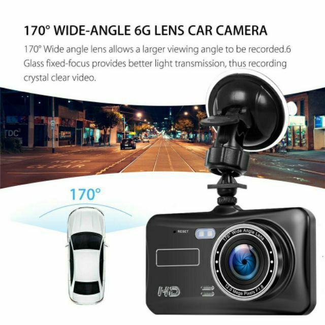 Touch Screen Dual Lens Car Camera Vehicle Video Dash Cam Full HD | BigBuy360 - bigbuy360.vn