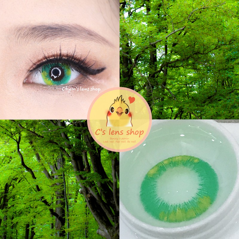 < CÓ SẴN > Lens mẫu Vip màu XANH LÁ, cận 0-8 [ KHÔNG BÁN LỆCH ĐỘ ]
