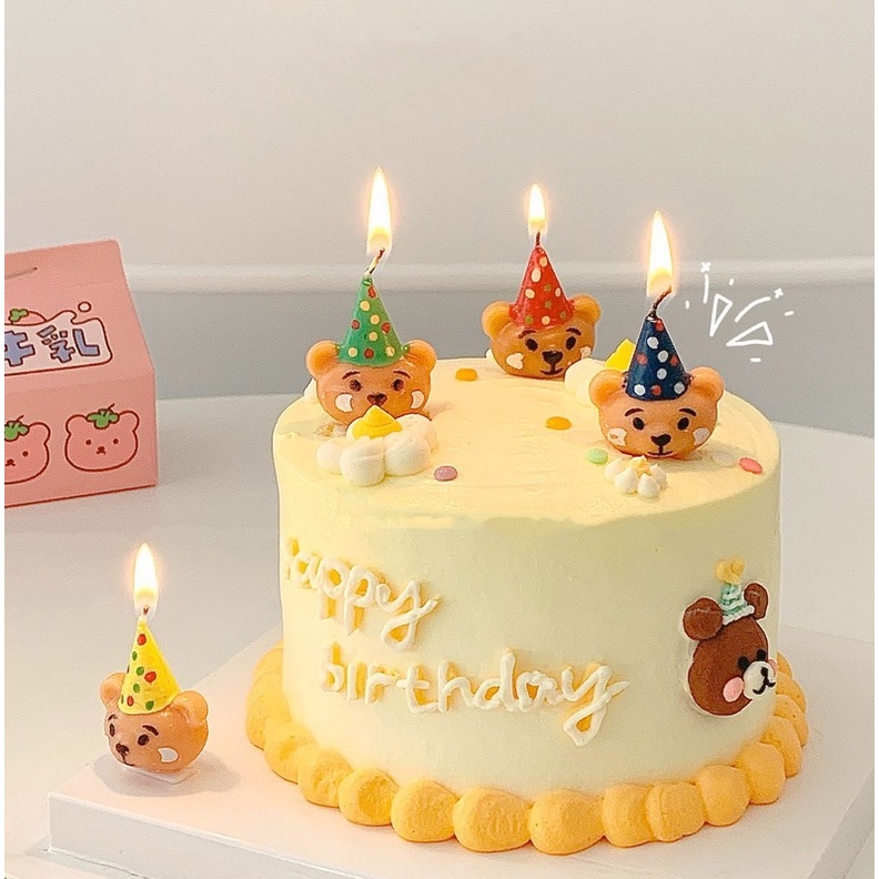 Nến Chú Hề Nến Mặt Cười Đội Mũ Trang Trí Bánh Kem Ngộ Nghĩnh - Yori Party