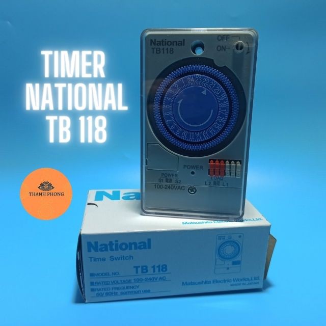 Timer National TB118 Rơ le thời gian thực Timer hẹn giờ
