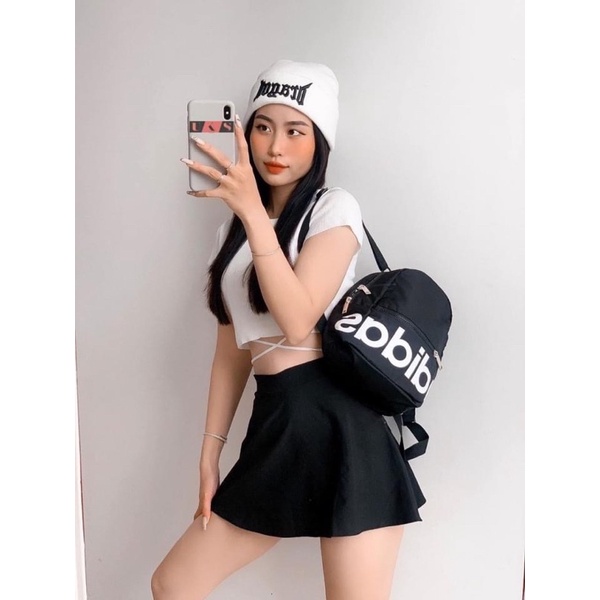 TNS-Balo mini phong cách thể thao siêu hot Adidiaz backpack-tone màu nổi bật phối chữ trắng