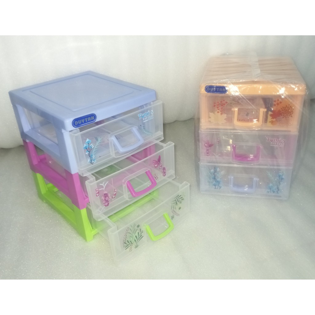 Tủ nhựa mini Tomi S Duy Tân - 3 ngăn COLOURFULL