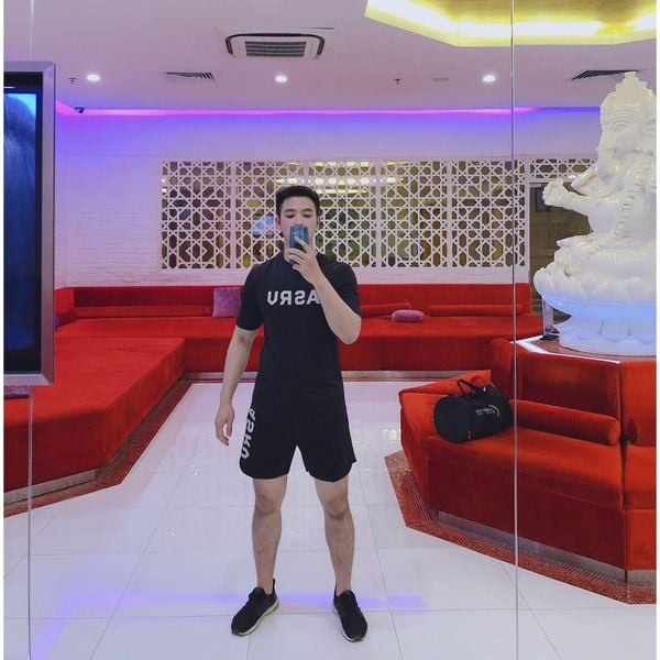 Bộ quần áo gym nam ASRV thun lạnh co giãn 4 chiều,đồ tập gym nam chất