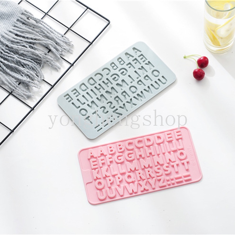 Khuôn Silicone Tạo Hình Chữ Cái Tiếng Anh Trang Trí Bánh