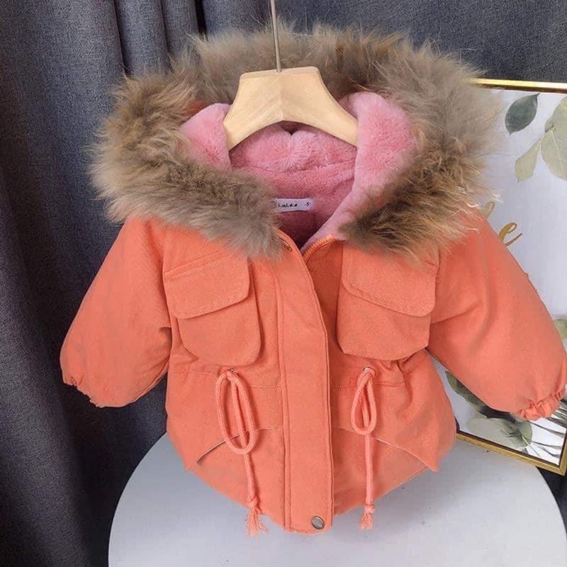 ÁO KHOÁC PARKA CỔ LÔNG BÉ GÁI