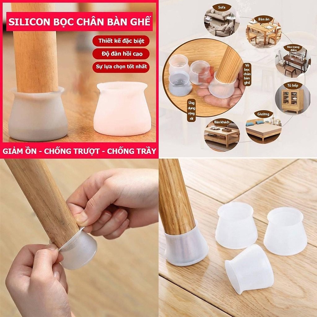 Đế Silicone Bọc Chân Bàn Ghế Nội Thất