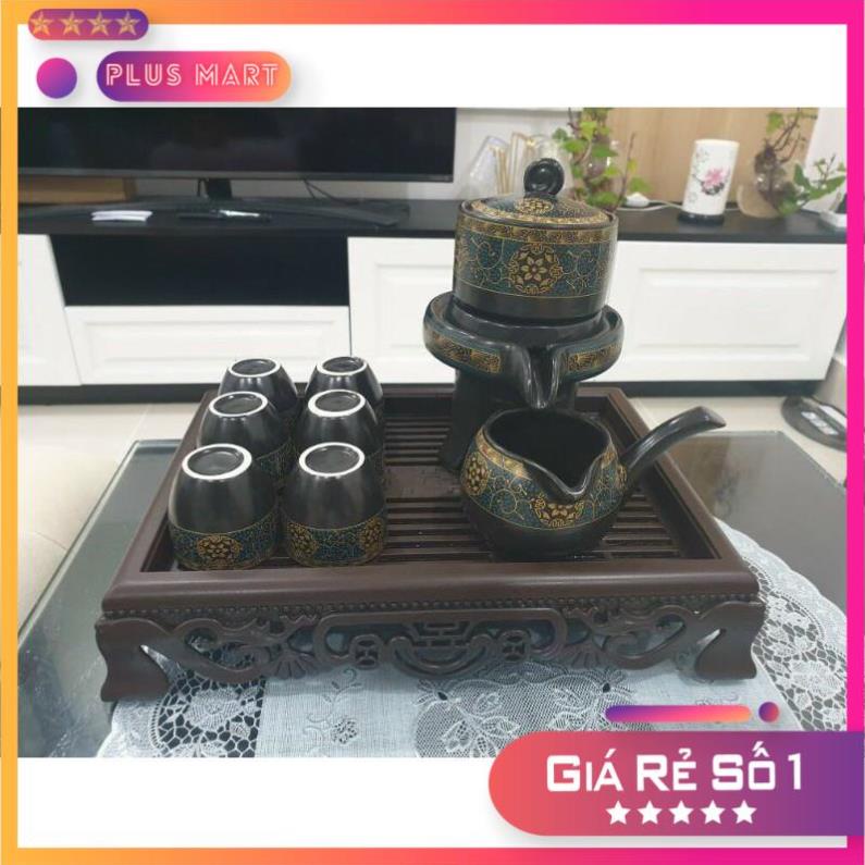 kHAY TRÀ NHỰA GIẢ GỖ ÚP CHÉN UỐNG TRÀ