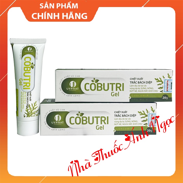 Gel bôi trĩ Cobutri gel - giúp giảm đau rát, chảy máu hiệu quả, hỗ trợ chữa bệnh trĩ làm co teo búi trĩ, giúp săn se da