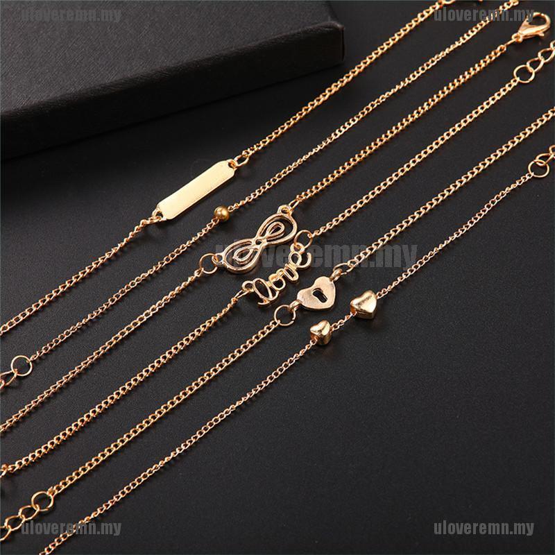 Set 6 Lắc Chân Nhiều Lớp Phong Cách Boho | BigBuy360 - bigbuy360.vn