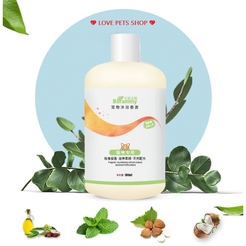SỮA TẮM CHO CHÓ MÈO THƯƠNG HIỆU BORAMMY  LOVE PETS SHOP