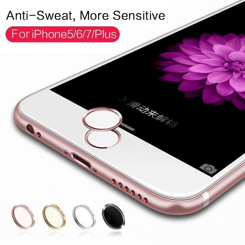 Mua Một Tặng Một Touch ID Bảo Vệ Vân Tay Miễn Phí IPhone 5 5s SE 6 6s 7 8 Plus Fingerprint Sticker