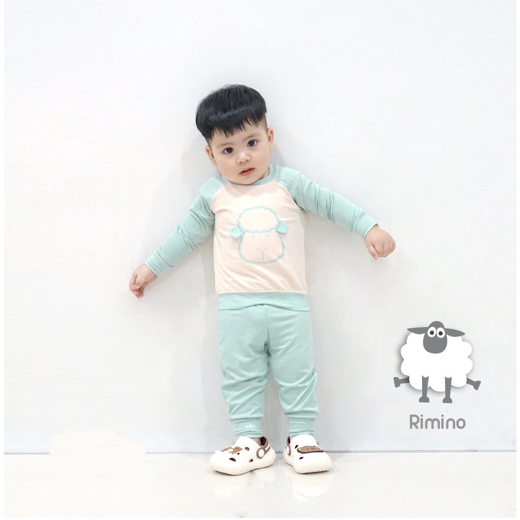 [SALE] Bộ Thun Lạnh Dài Tay Cho Bé Trai, Bé Gái KIMCHIBABY Hoạ Tiết Cừu Non, Bộ Quần Áo Cho Bé Mặc Nhà Thu Đông KWTD2205