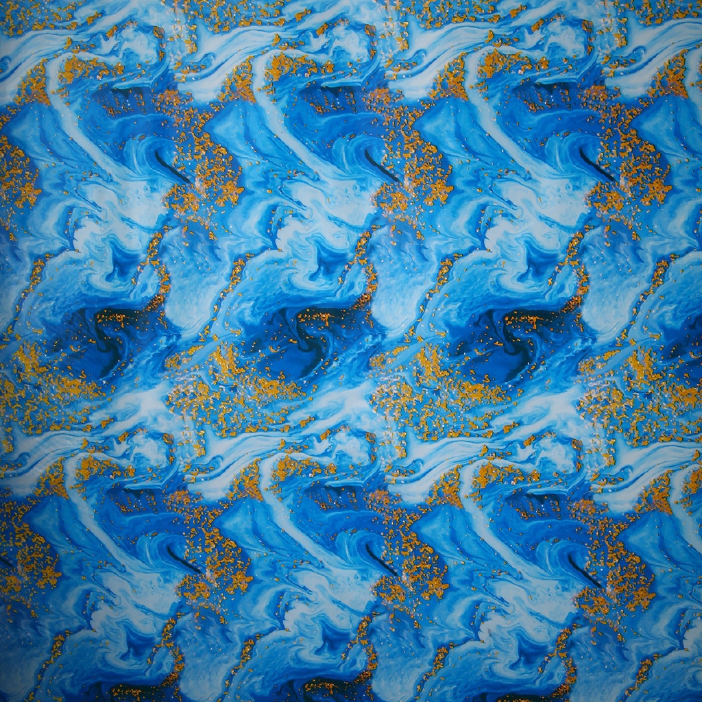 Miếng film dán chuyển nước bằng chất liệu PVA màu xanh dương 50*100cm