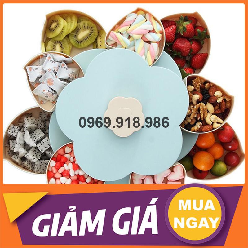 🎈 Hộp Đựng Bánh Kẹo Mứt Tết Xoay Tròn Nở Hoa 5 Cánh 2 Tầng Đẹp Cao Cấp Giá Gốc Sỉ Rẻ 💙 Tổng Kho Gia Dụng An Giang 💙