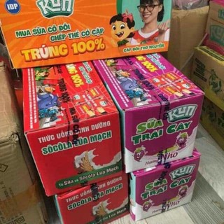 sữa kun hương trái cây thùng  24 túi