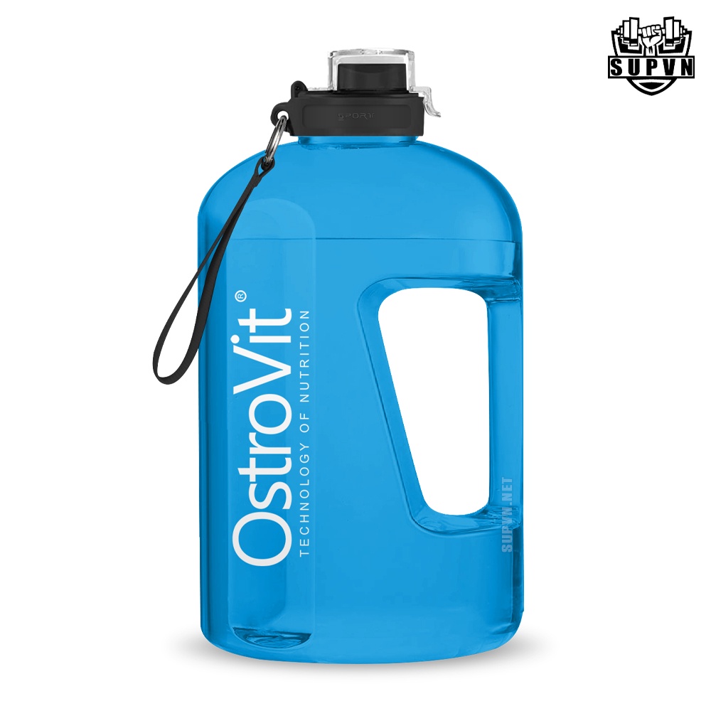 Bình lắc Ostrovit 2200ml Tons Of Cup - Bình lắc tập gym lắc Bcaa, Whey, Preworkout - Bình nước 2lit