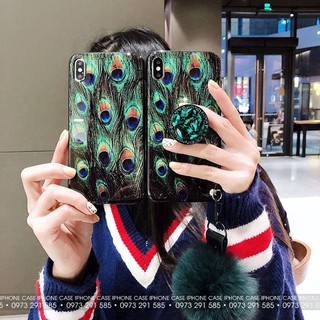 CL007 Ốp lưng Luxury Iphone Case lông vũ Peacook