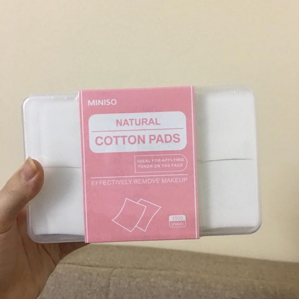 Bông Tẩy Trang Miniso Natural Cotton Pads 1000 Miếng