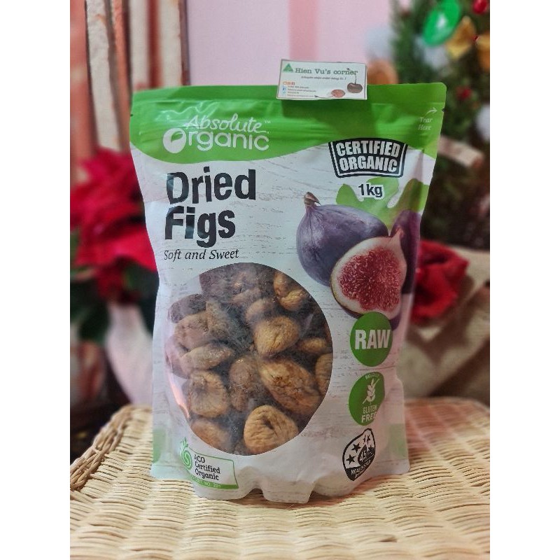 Sung sấy dẻo - Absolute Organic – Organic Dried Figs🇦🇺 túi zip 1kg