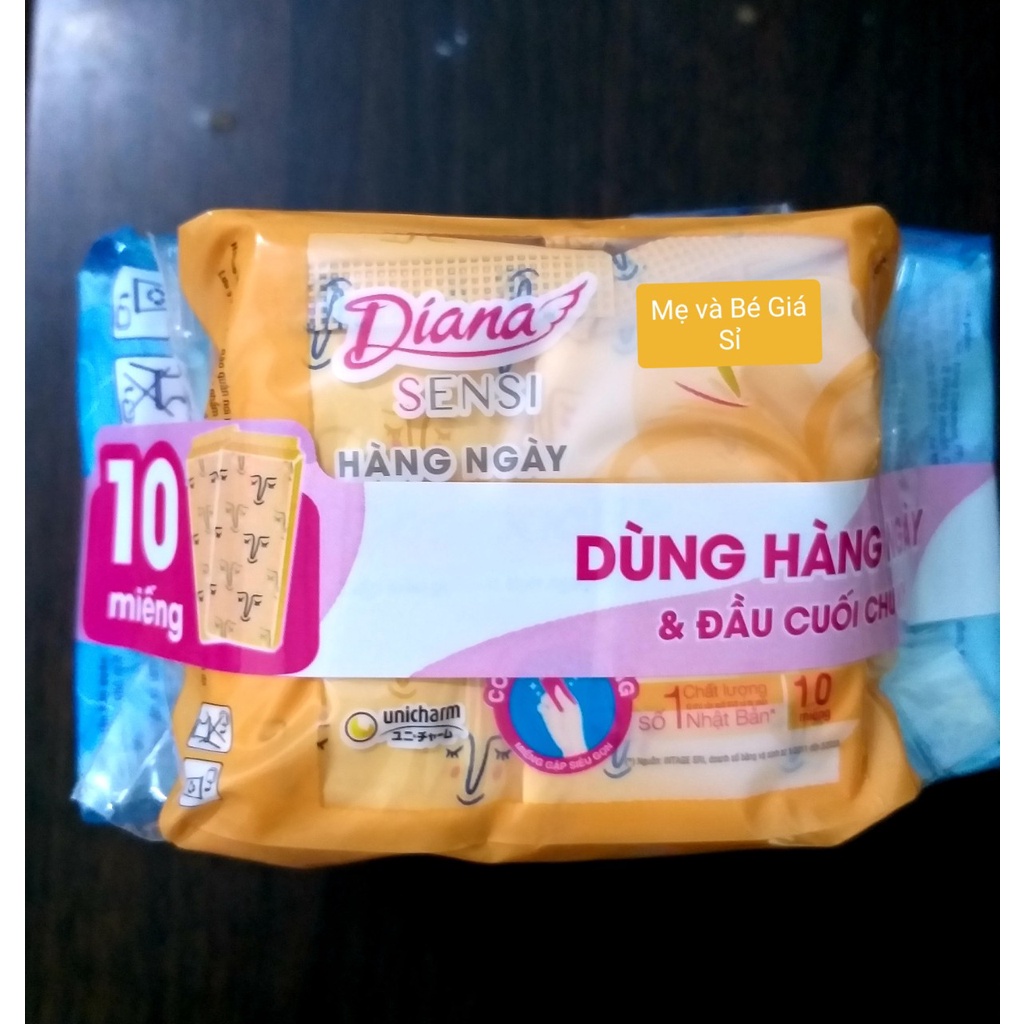 {ẢNH THẬT} (2 TẶNG 1- MIẾNG NHÒ)-COMBO 6 GÓI BĂNG VỆ SINH DIANA HẰNG NGÀY SENSI COOL FRESH (GÓI 20 MIẾNG)
