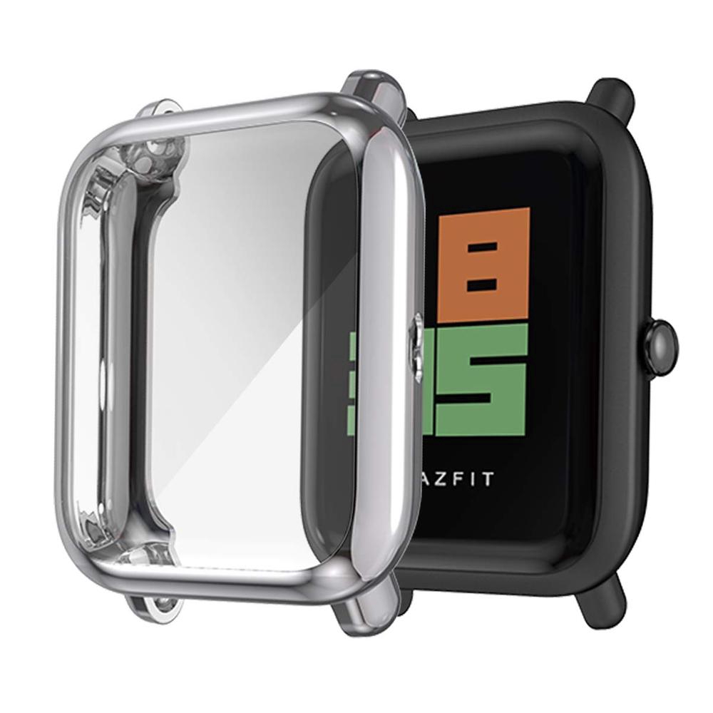 Ốp TPU bảo vệ cho đồng hồ thông minh Huami Amazfit Bip kèm miếng dán màn hình