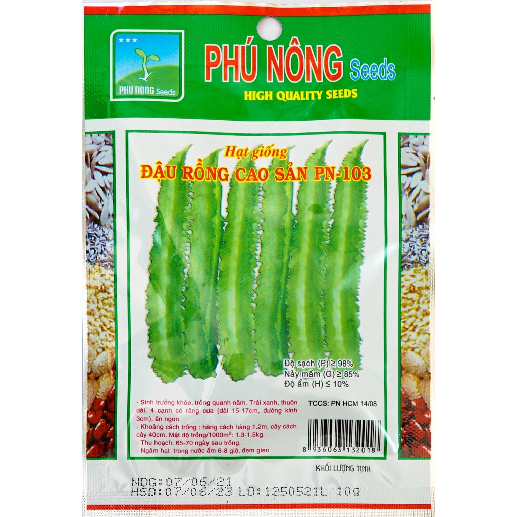 Hạt Giống Đậu Rồng Cao Sản Phú Nông Cho Siêu Trái- Gói 10gr (HPN-051)