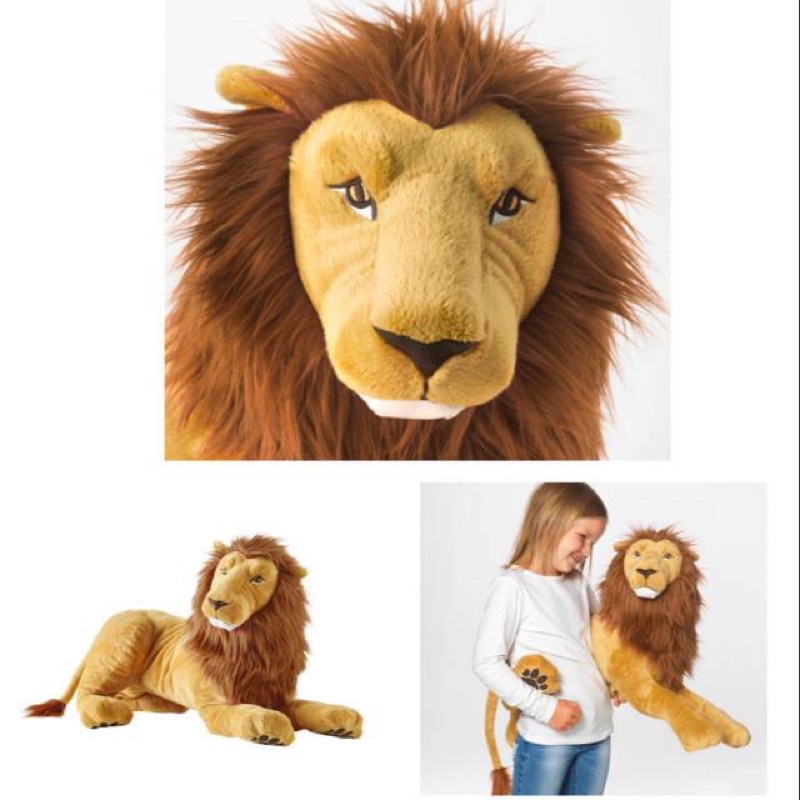 Gấu bông Sư tử IKEA chính hãng 100% 80cm Lion Plus