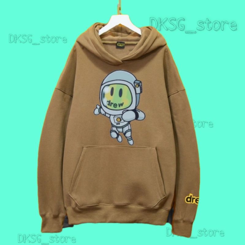 áo hoodie drew , drew mẫu phi hành gia , chất liệu nỉ bông cao cấp , nón 2 lớp dày dặn