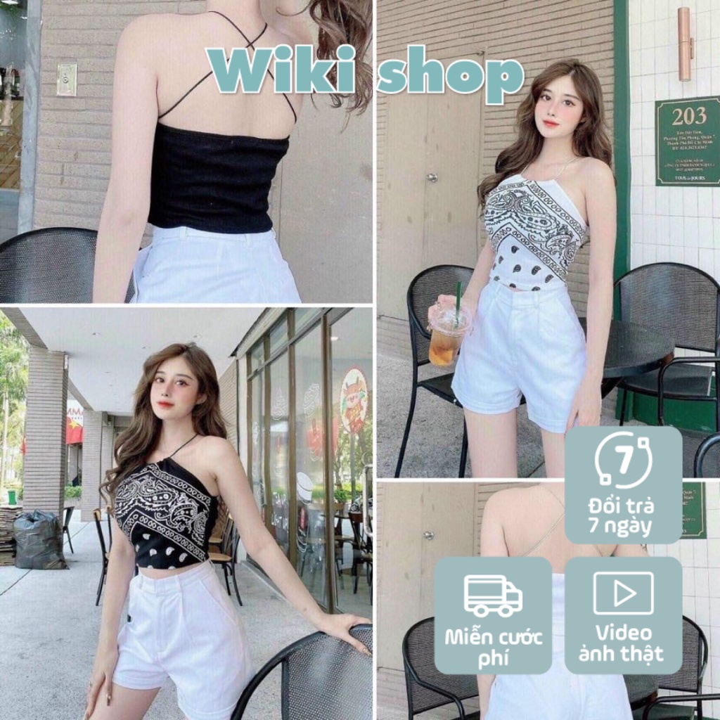 [C176] Áo croptop thổ cẩm siêu xinh - Áo croptop nữ freesize ôm body đan dây lưng chất thun co giãn sexy hot trend