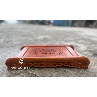 Khay trà cuốn thư khay trà chữ tầu khay trà chân cuốn để ấm chén trang trí nhà cửa gỗ hương