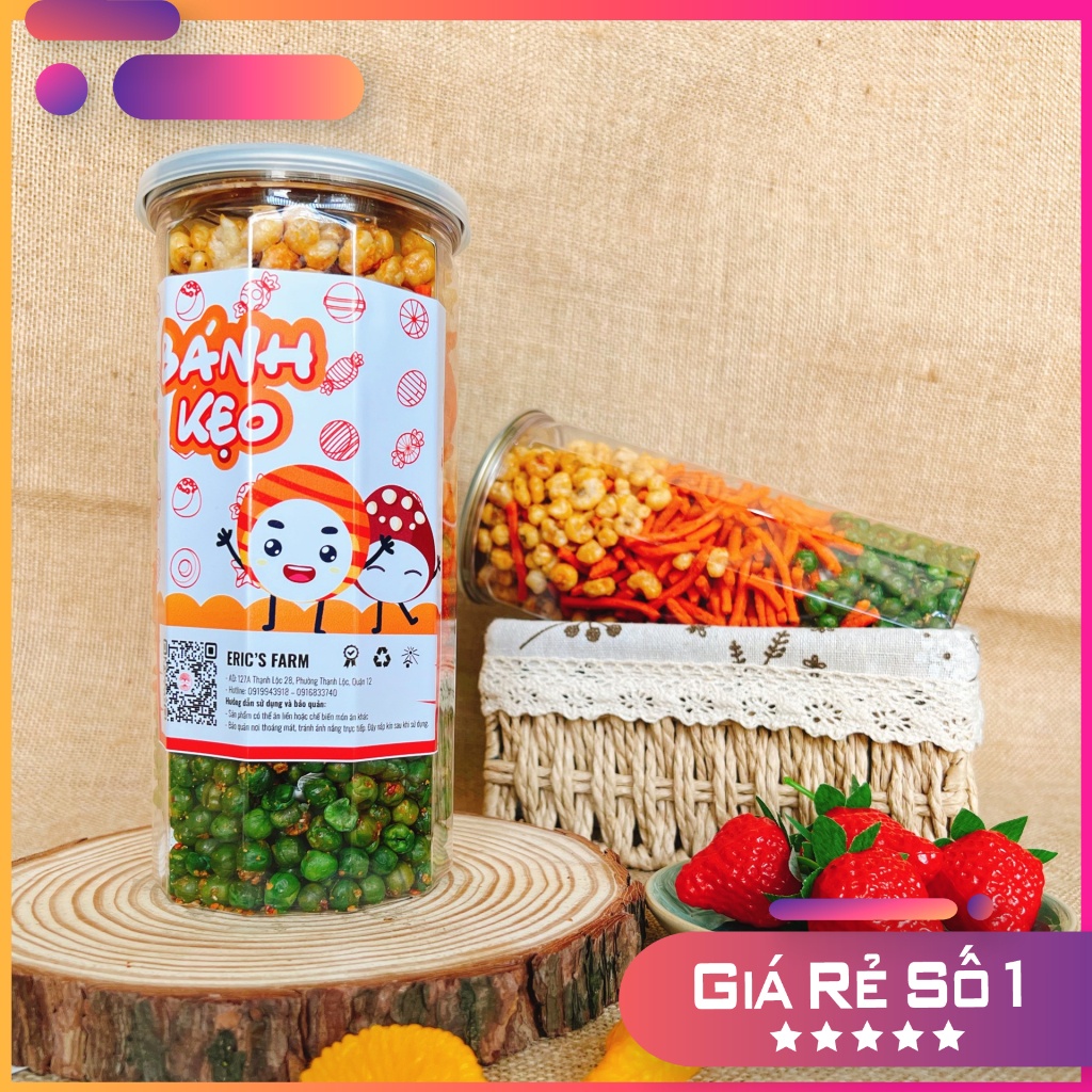 Bim bim que mix vị 400g (Bim bim, hà lan, bắp), giòn rụm, ăn vặt Eric's Farm siêu ngon, giá rẻ