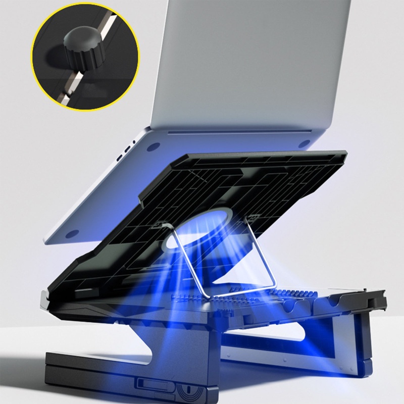 Giá Đỡ Cho Laptop Có Thể Xoay 360 Độ Tiện Dụng° Quạt Tản Nhiệt Hai Lớp Đế Xoay Cho Notebook