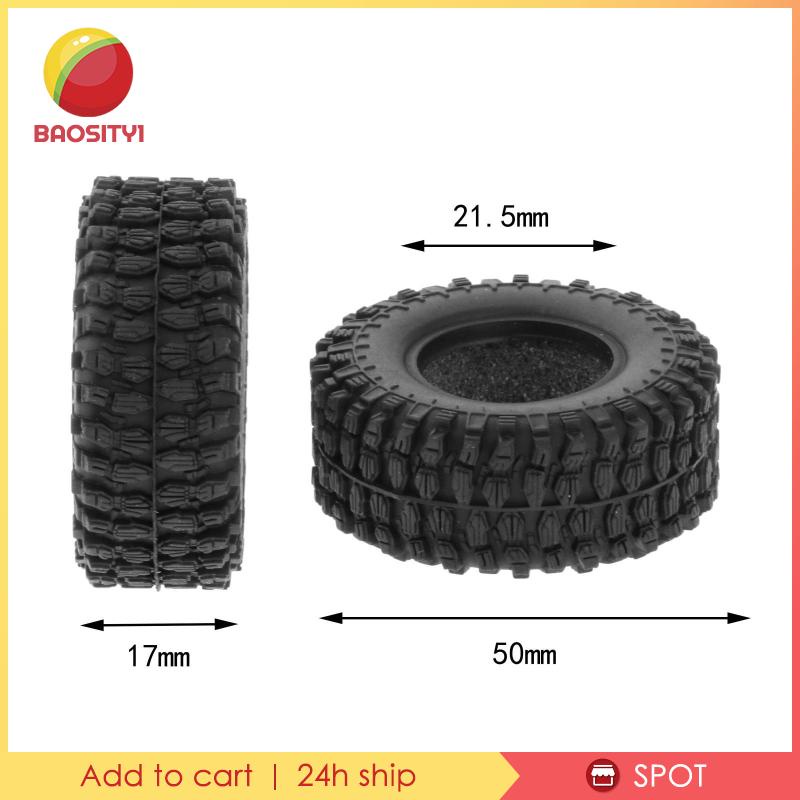 Set 4 Bánh Xe Cao Su Dành Cho Xe Đồ Chơi SCX24 90081 1 / 24 RC