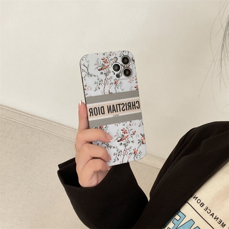 ! Dior! Ốp điện thoại bảo vệ Camera họa tiết đáng yêu cho iPhone 12/12Pro 12 11 Pro Max iPhone 7/8 Pro X XR XS