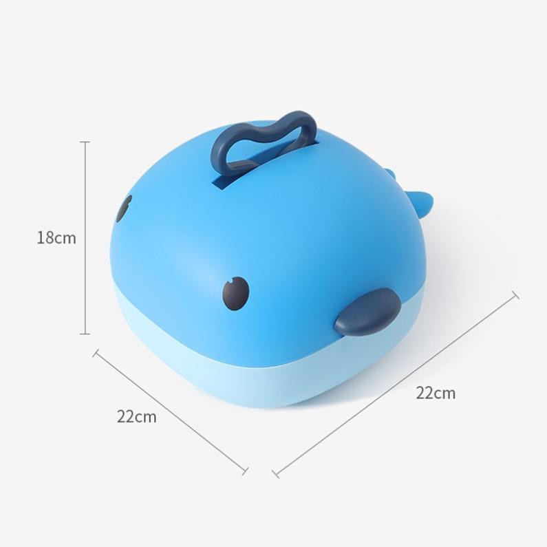 Bộ đồ chơi xúc xắc gặm nướu lục lạc cầm tay cho bé trẻ sơ sinh tiệt trùng siêu cao cấp có hộp đựng hình cá heo hộp 9 ct