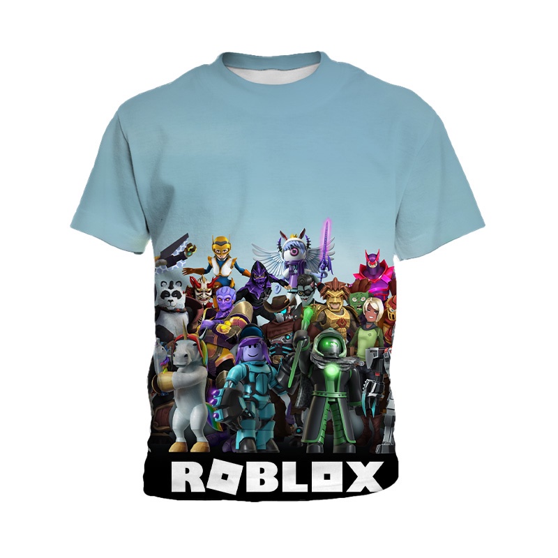 Áo Thun In Hình Roblox Ngộ Nghĩnh Đáng Yêu Cho Bé