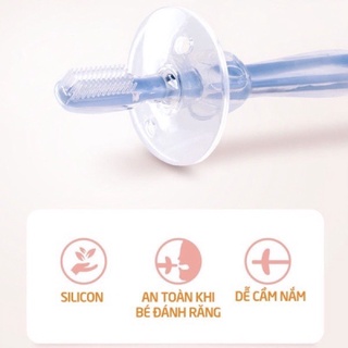 Bàn chải đánh răng silicon Babuu cho bé