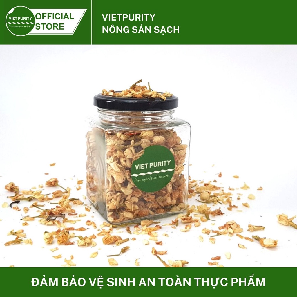 Trà hoa lài Vietpurity sấy khô nguyên bông 10g - thảo mộc thanh nhiệt cơ thể