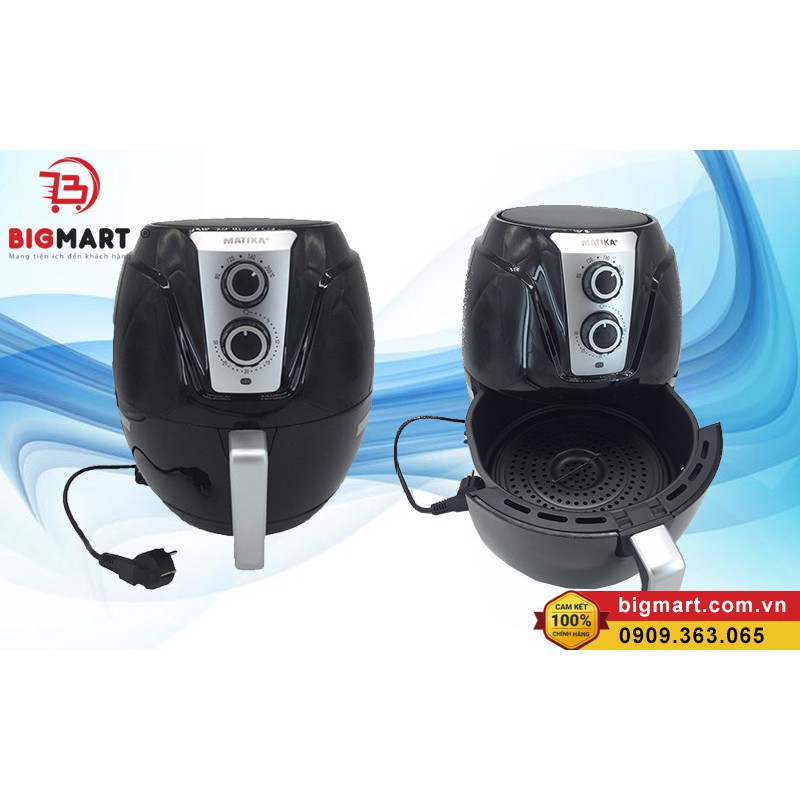 Hot nhất thị trường 2021,Nồi chiên không dầu MTK-9145 dung tích lớn tới 4,5L bằng công nghệ Rapid Air