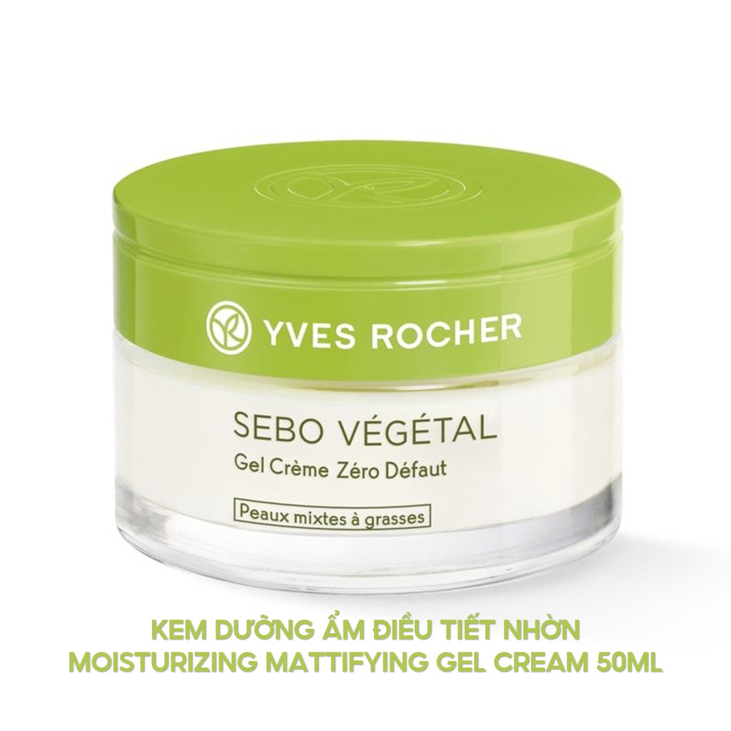 Sản phẩm dưỡng da Yves Rocher SEBO VEGETAL ZERO BLEMISH GEL CREAM 50ML