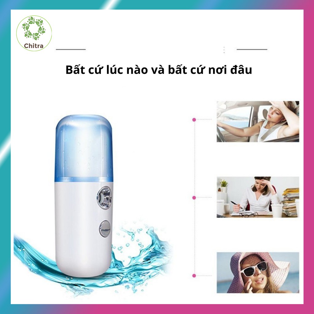 Máy phun sương mini cầm tay tiện lợi cấp ẩm tức thì cho da MX31