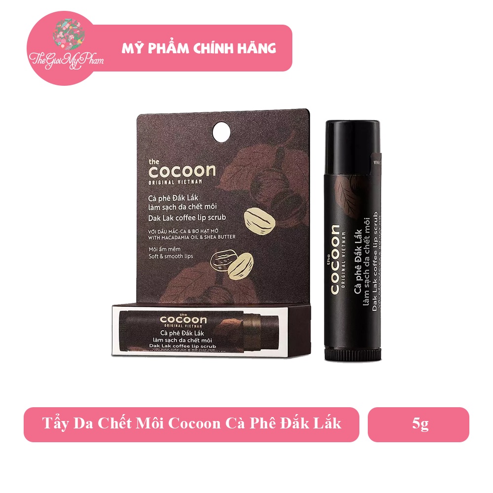 Tẩy Da Chết Môi Cocoon Cà Phê Đắk Lắk 5g