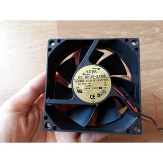 Quạt 12VDC 8x8cm 3w - Quạt tản nhiệt tốc độ mạnh, phụ kiện làm máy ấp trứng Q8x8