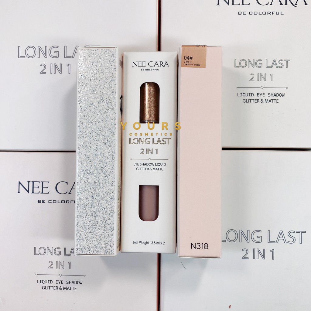 [Auth Thái] Nhũ Mắt Nee Cara Dạng Kem Màu Nhũ Đồng Long Last Eyeshadow Liquid N318 No.04