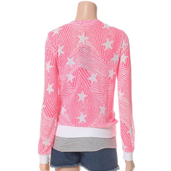 Áo khoác jacket nữ tay dài CAM &amp; XANH &amp; HỒNG in họa tiết (size S &amp; M)