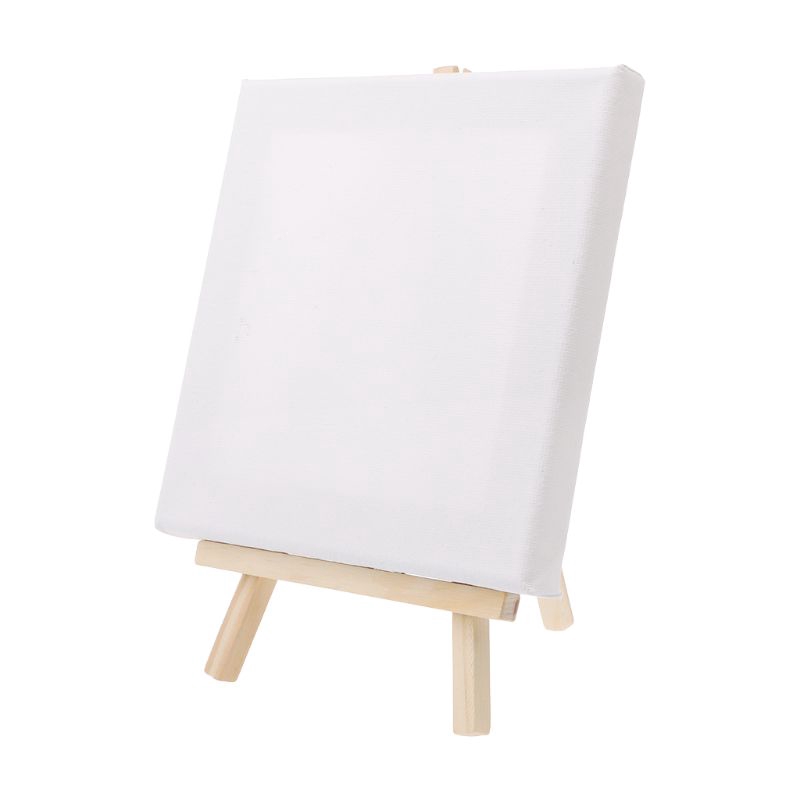 Bộ giá vẽ gỗ tự nhiên và vải cỡ nhỏ